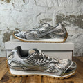 Bottega Veneta Silver White Orbit Sneaker Sz 12 (45)