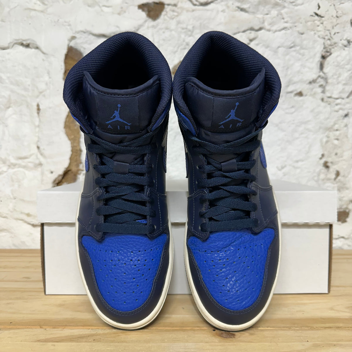 Air Jordan 1 Mid Obsidian Game Royal Sz 9