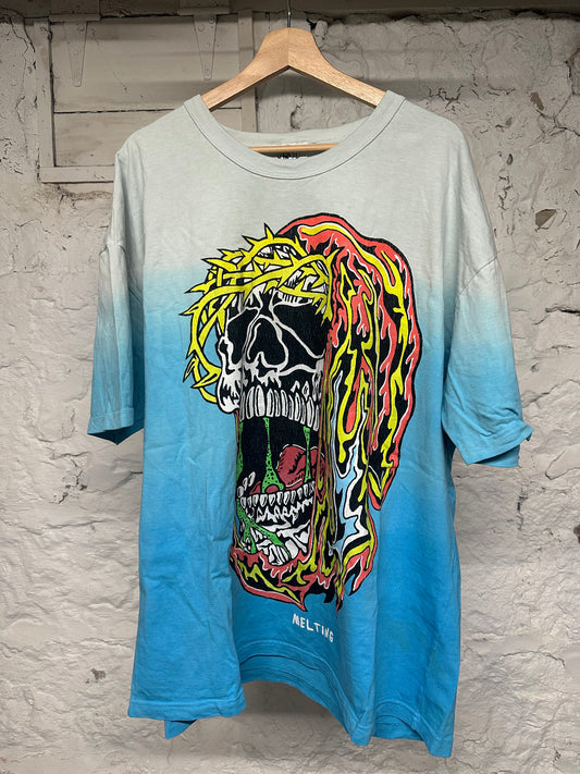 Warren Lotas Melting Blue T-Shirt Sz 2XL