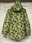 Bape Green Camo Puffer Jacket Sz M