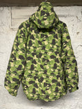 Bape Green Camo Puffer Jacket Sz M