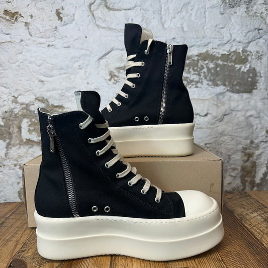 Rick Owens Pentastitch Double Bumper Black Milk Sneaker Sz 11 (44)