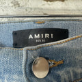 Amiri MA Drip Light Blue Denim Jeans Sz 33