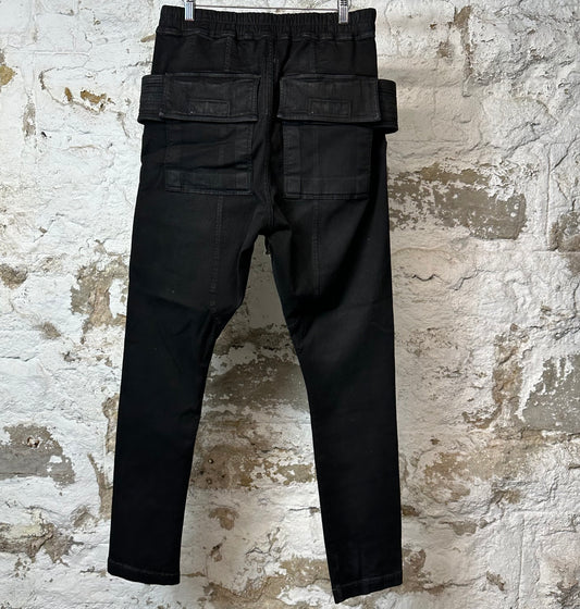 Rick Owens Creatch Black Wax Pants Sz M