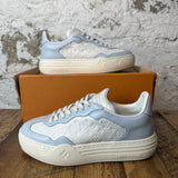 Louis Vuitton Groovy White Blue Sneaker Sz 6.5 (39)