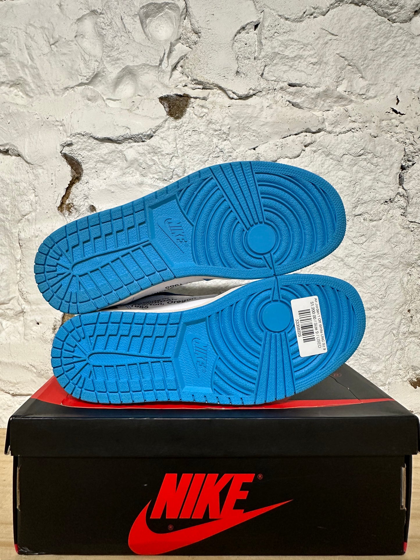 Air Jordan 1 Off White UNC Sz 9