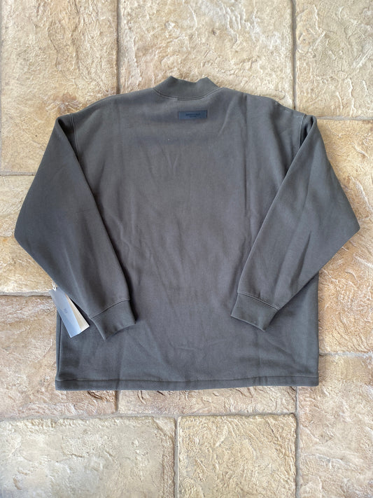 Fear of God Essentials Brown Mock Neck Sweater Sz S