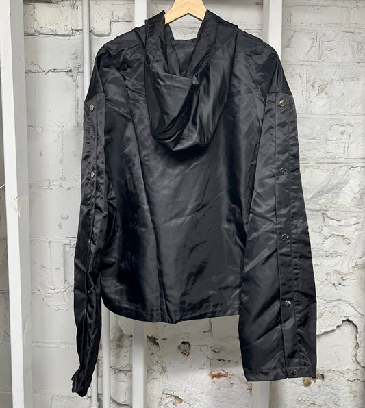 Saint Vanity Black Satin Jacket Sz L