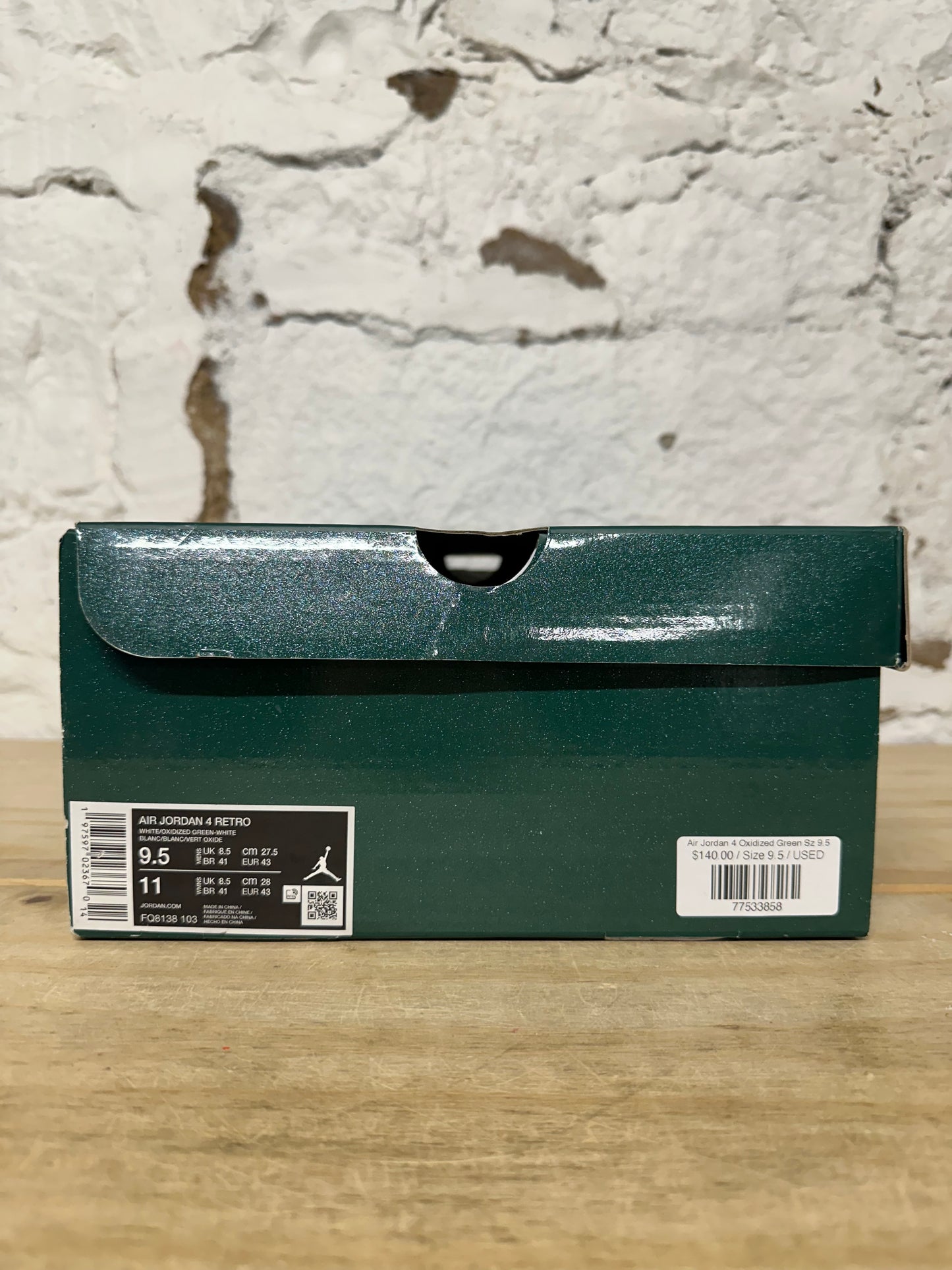 Air Jordan 4 Oxidized Green Sz 9.5