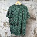 Louis Vuitton Big Logo Striped T-shirt Green Sz XL