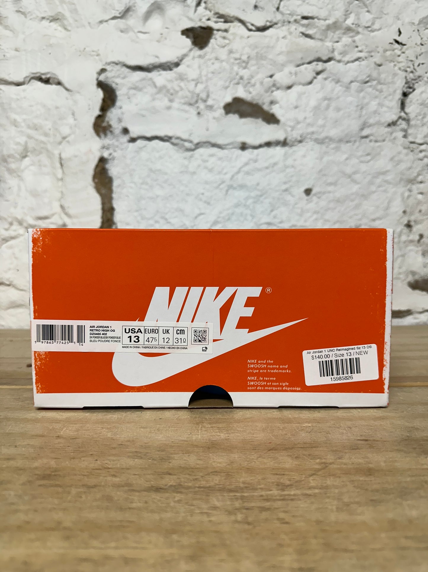 Air Jordan 1 High UNC Reimagined Sz 13 DS