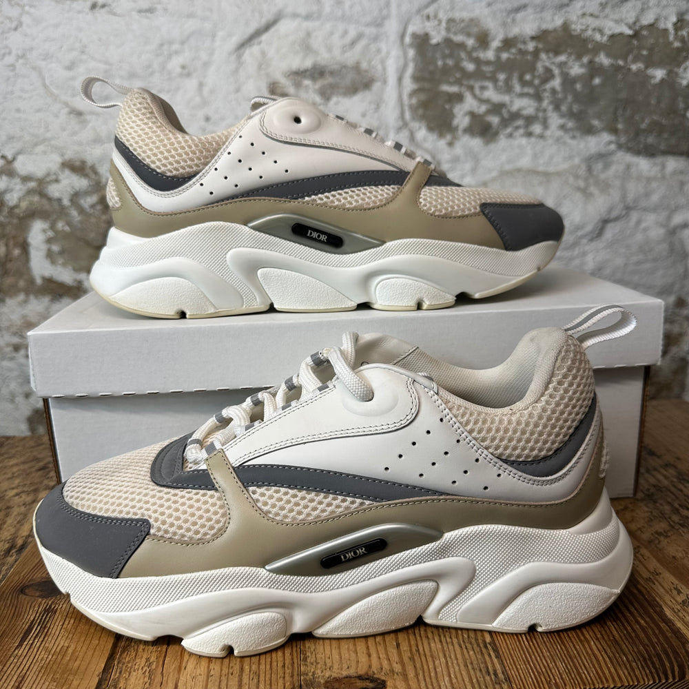 Dior B22 White Grey Beige Sneaker Sz 9 (42)