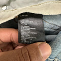 Amiri MX1 Black Paisley Thrasher Blue Denim Jeans Sz 30