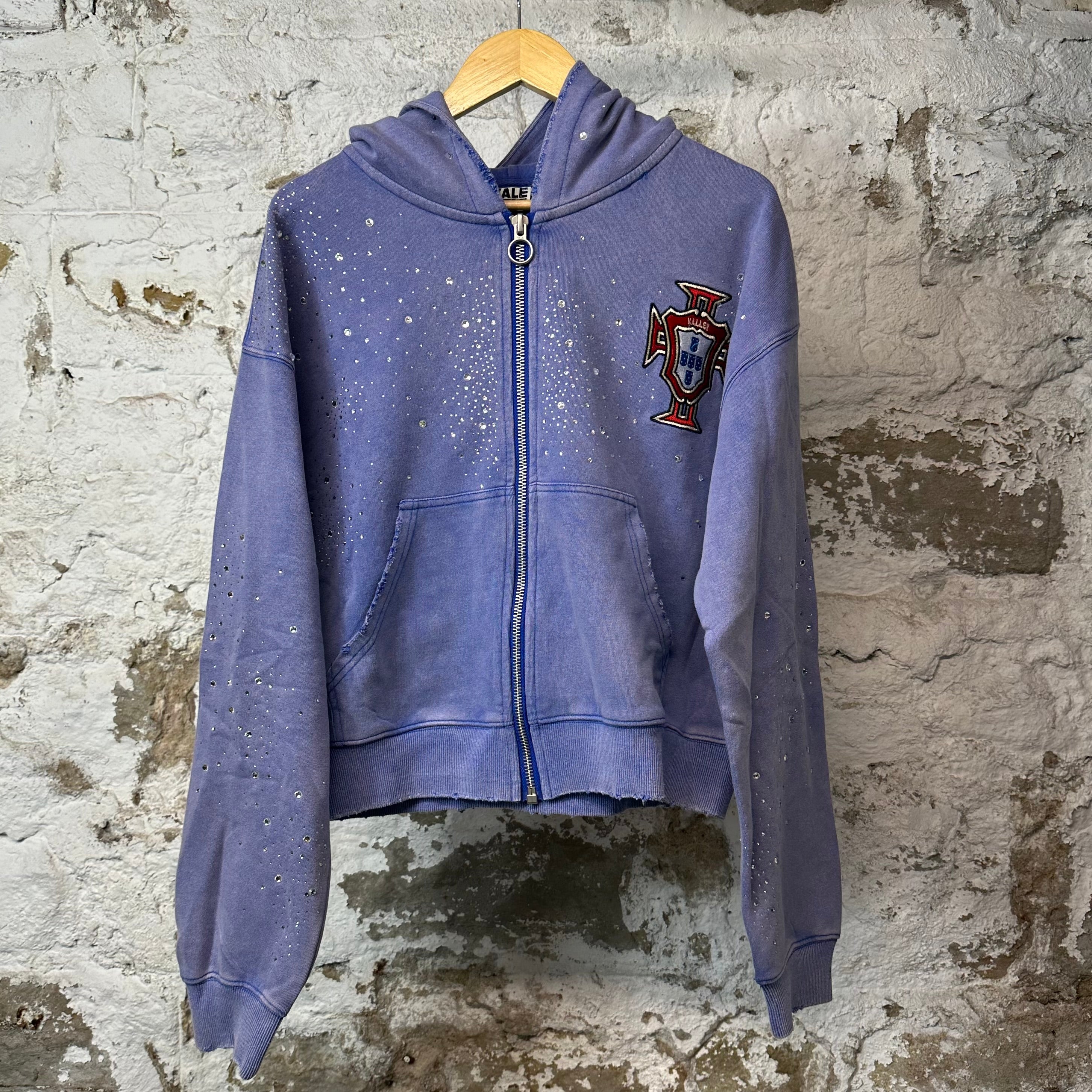 Vale Cluster Zip Up Hoodie Blue Sz XL DS