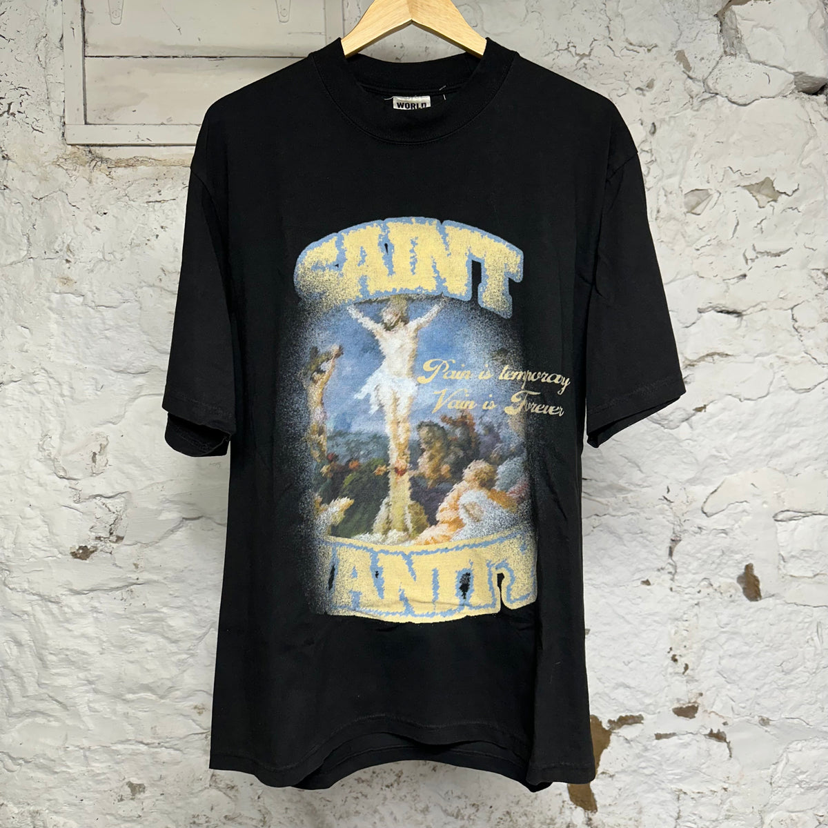 Saint Vanity Pain Black T-Shirt Sz L
