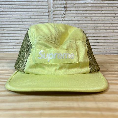 Supreme Snakeskin Mesh Camp Cap (SS20) Pale Green Hat