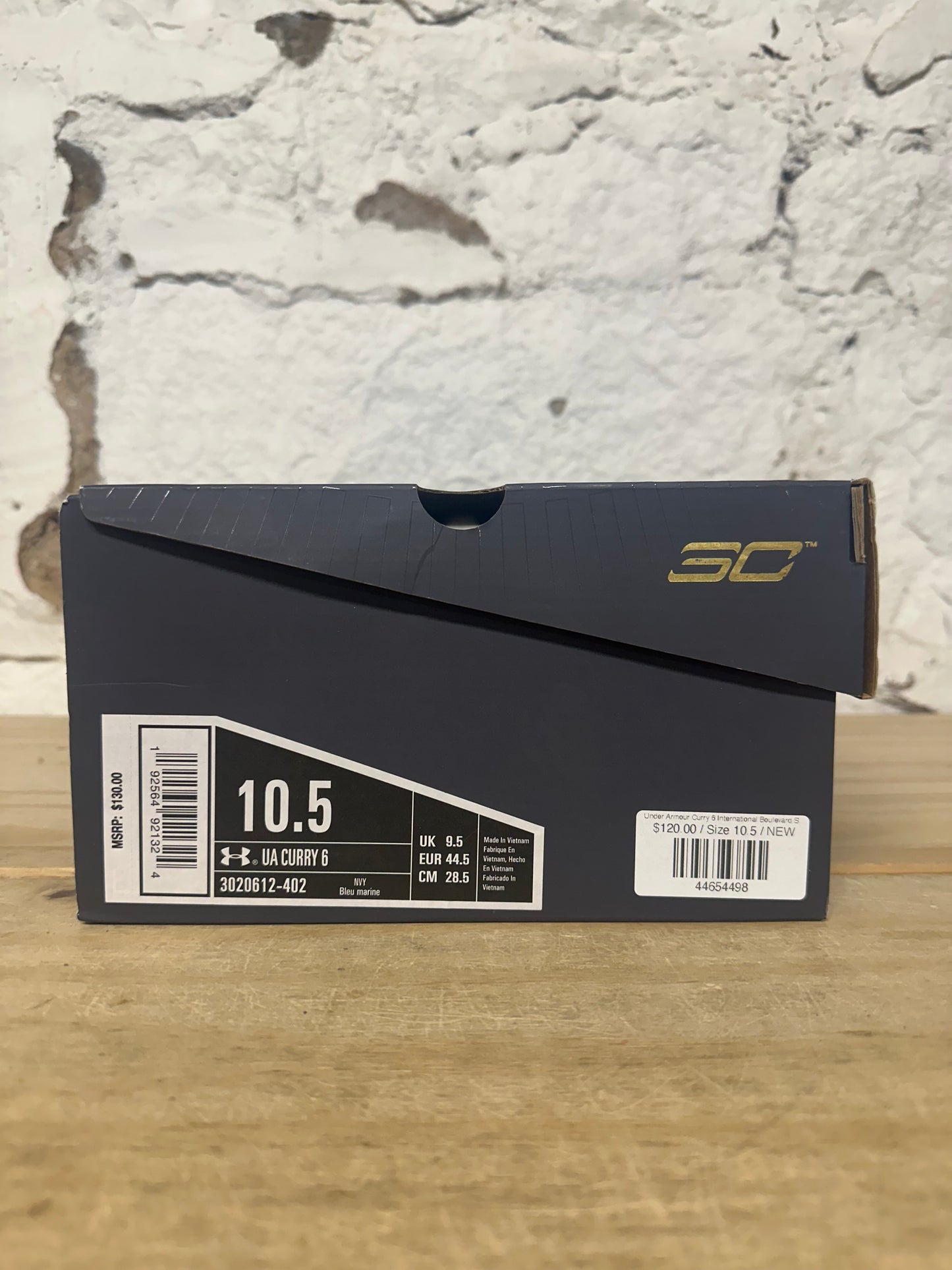 Under Armour Curry 6 International Boulevard Sz 10.5 DS