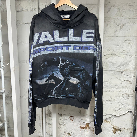 Vale Guard Dog Black Hoodie Sz XL