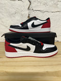 Air Jordan 1 Low Black Toe Sz 7.5 DS