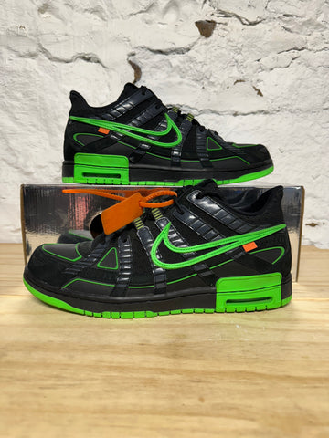 Nike Air Rubber Dunk Off White Green Strike Sz 13