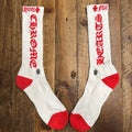 Chrome Hearts FU Red White Socks DS