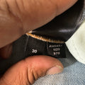 Amiri MX1 Yellow Suede Blue Denim Jeans Sz 30