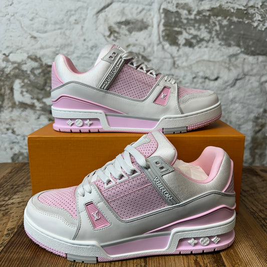Louis Vuitton Pink Grey White Trainer Sneaker Sz 6 (38)