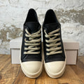 Rick Owens Black Leather Milk Sneaker Sz 6.5 (39)