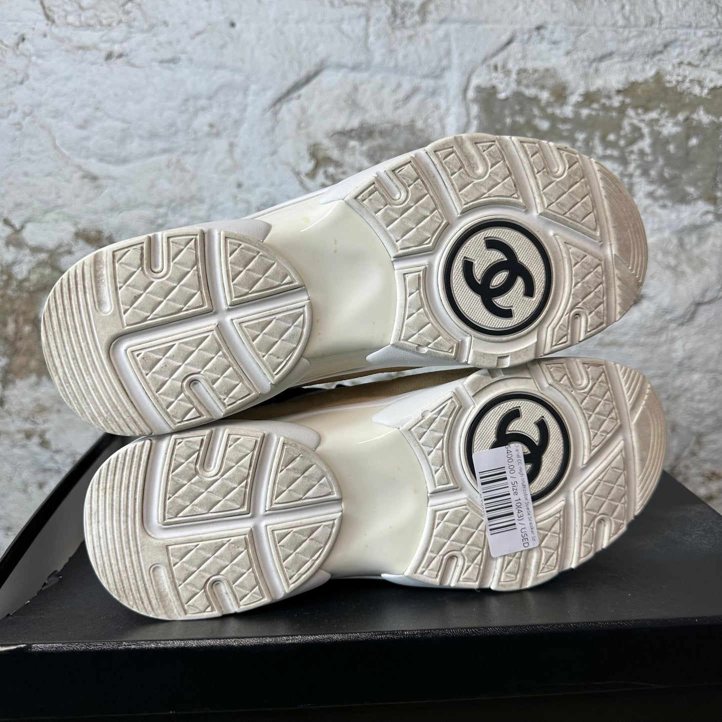 Chanel CC High Multicolor Suede Sneaker Sz 10 (43)