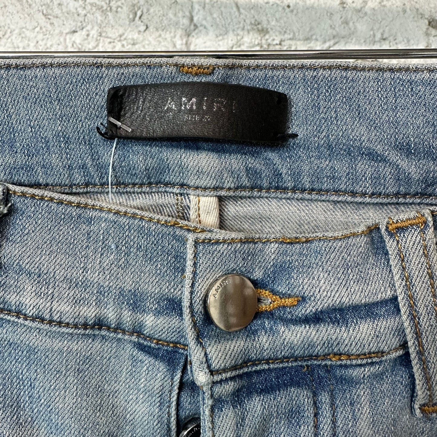 Amiri Plain Blue Denim Jeans Sz 29