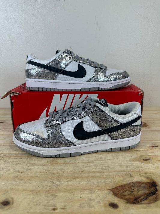 Nike Dunk Low Golden Gals Metallic Silver Sz 8.5(10W)