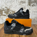 Louis Vuitton Black Damier Black Trainer Sz 12.5 (11LV)