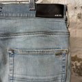 Amiri Plain Light Blue Denim Jeans Sz 36