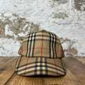 Burberry Check Tan Plaid Hat Sz L