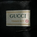Gucci Tennis 1977 Black GG Monogram Nylon Sneaker Sz 7.5