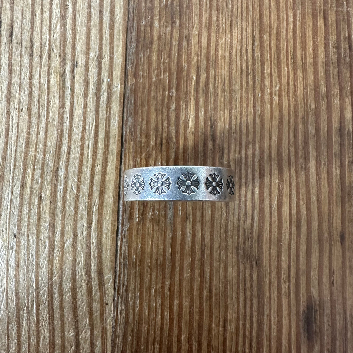Chrome Hearts F*** You 6MM Silver Spacer Ring Sz 4