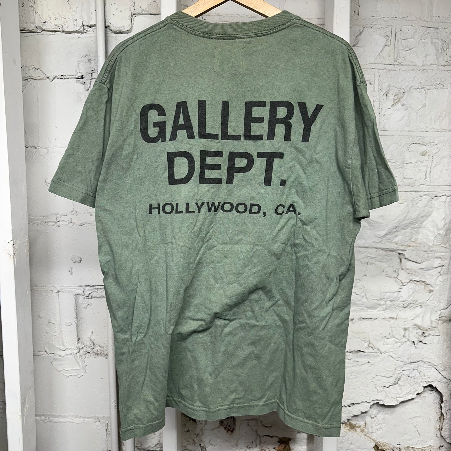 Gallery Dept Green Black T-Shirt Sz M