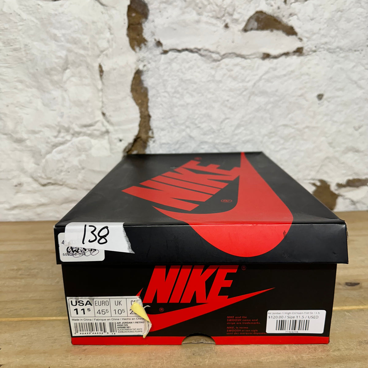 Air Jordan 1 High Crimson Tint Sz 11.5