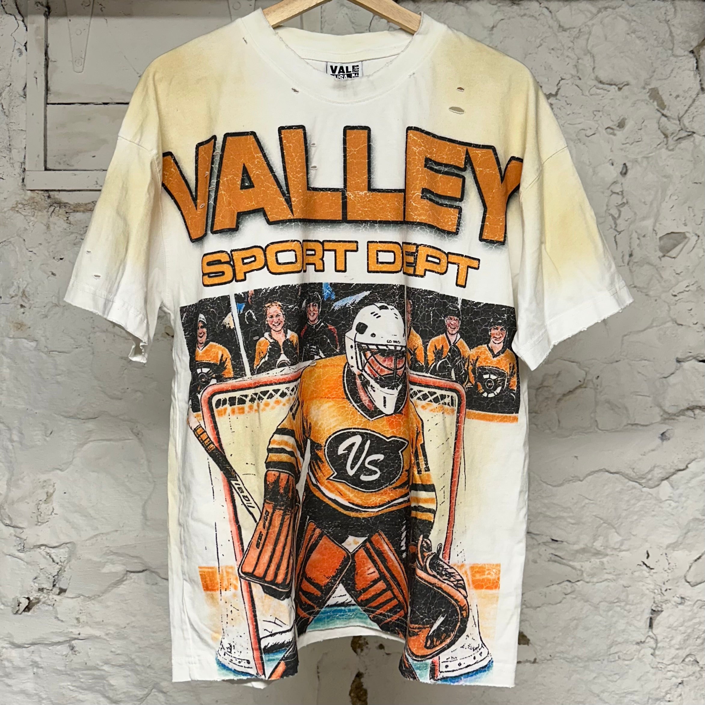 Vale Sports Hockey T-shirt Cream Sz S