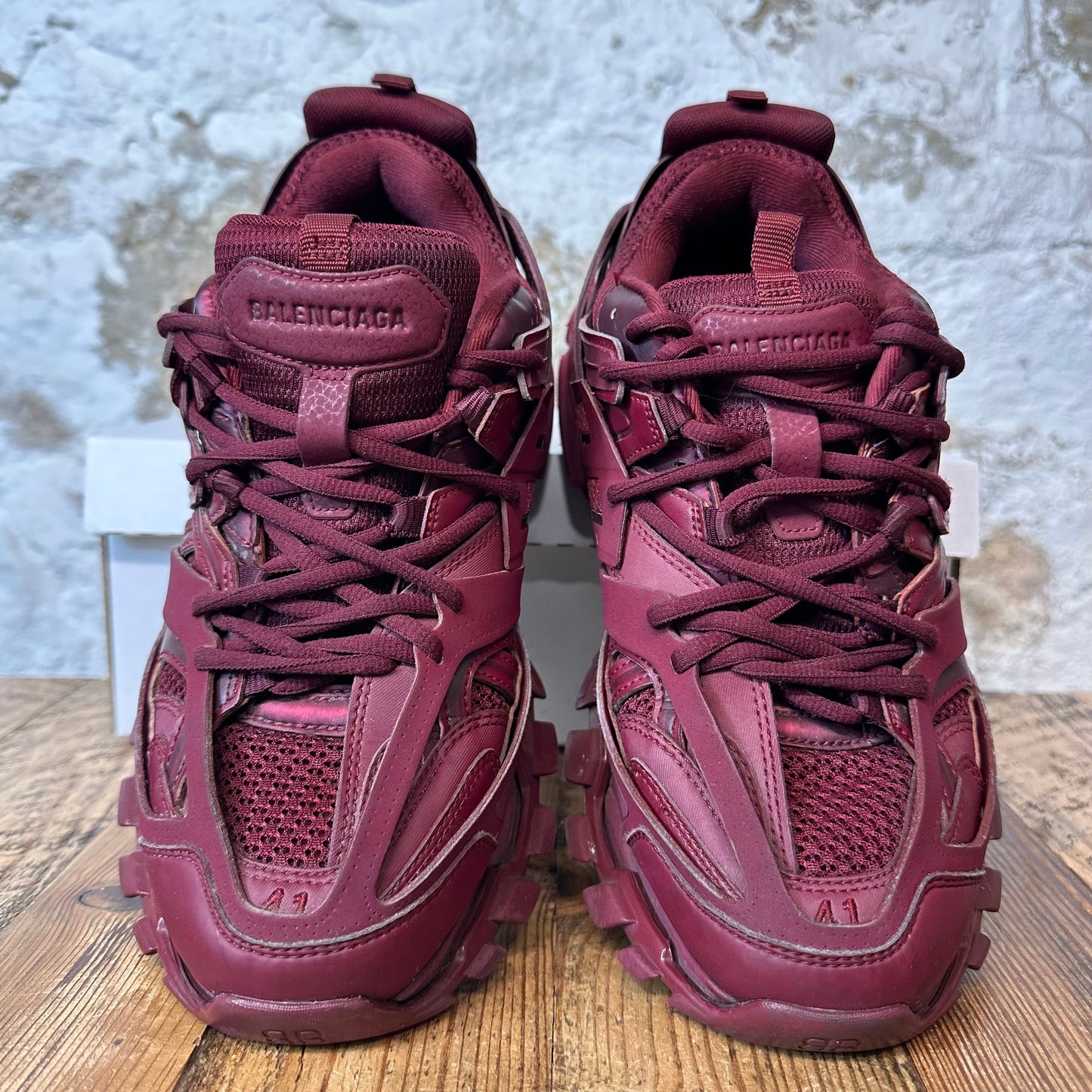 Balenciaga Track Runner Maroon Sneaker Sz 8 (41)