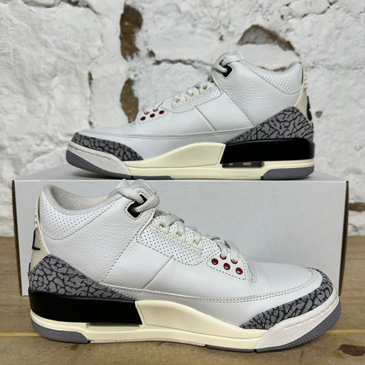 Air Jordan 3 White Cement Reimagined Sz 7.5
