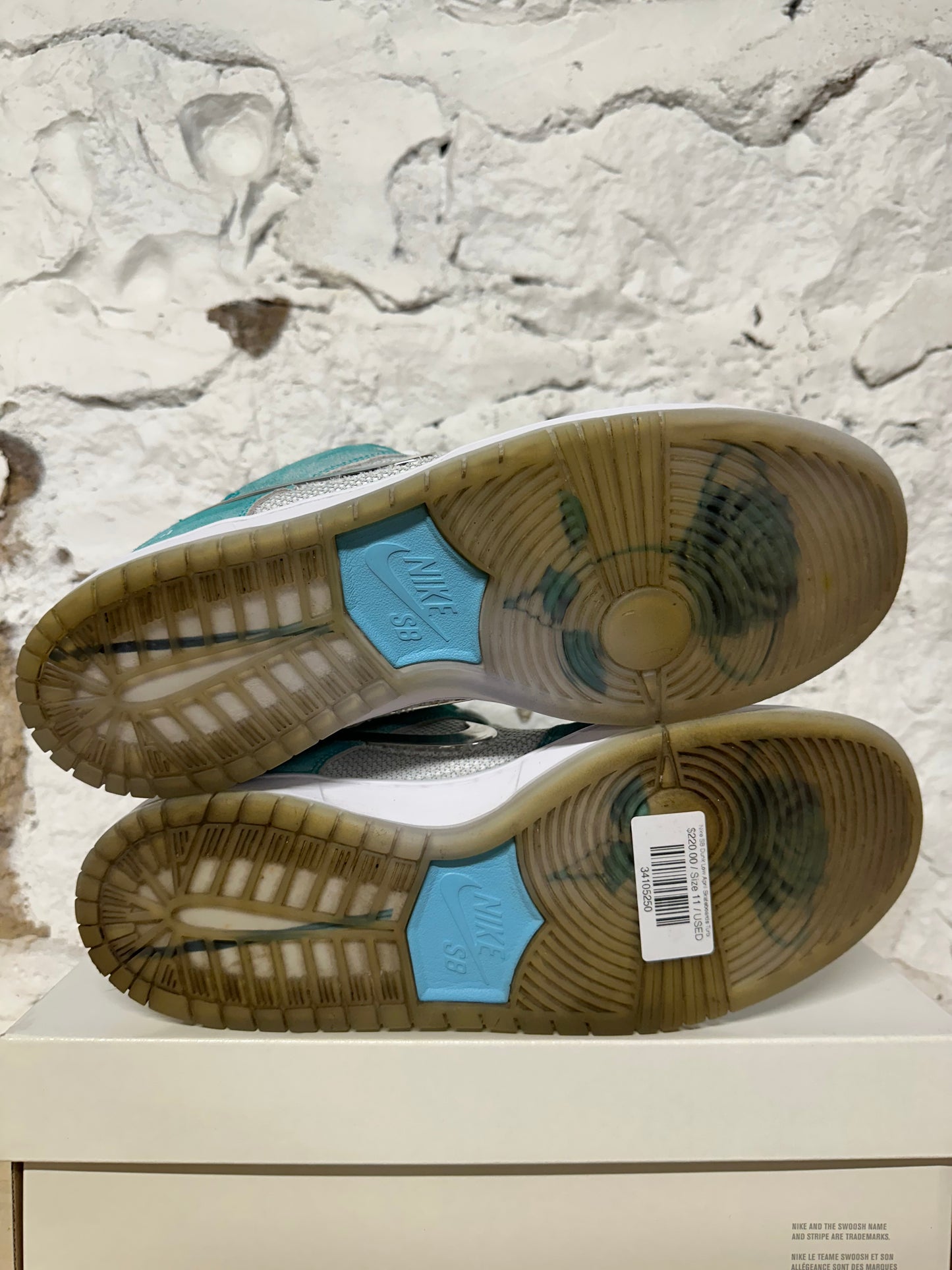 Nike SB Dunk Low April Skateboards Turbo Green Sz 11