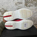 Prada Americas Cup Pink Patent Grey White Sneaker Sz 5 (37)