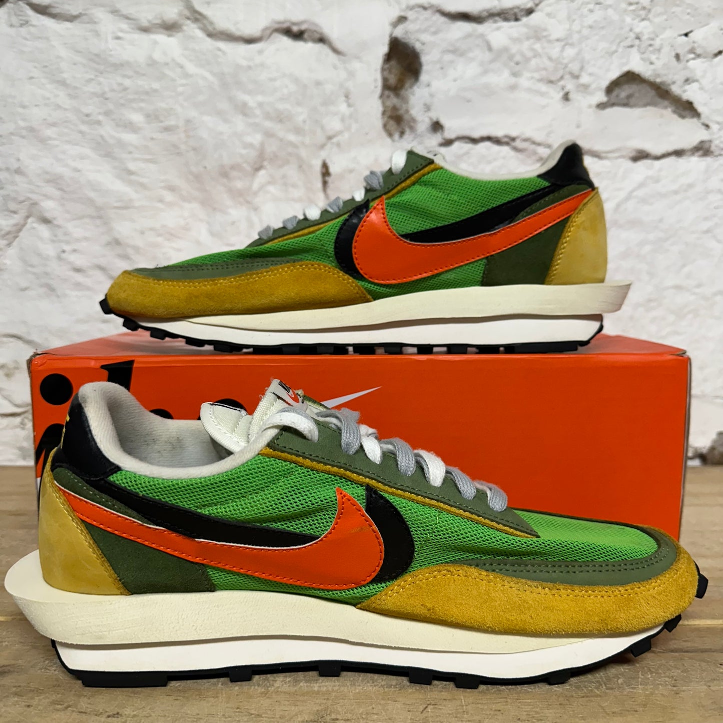 Nike LD Waffle sacai Green Gusto Sz 10.5