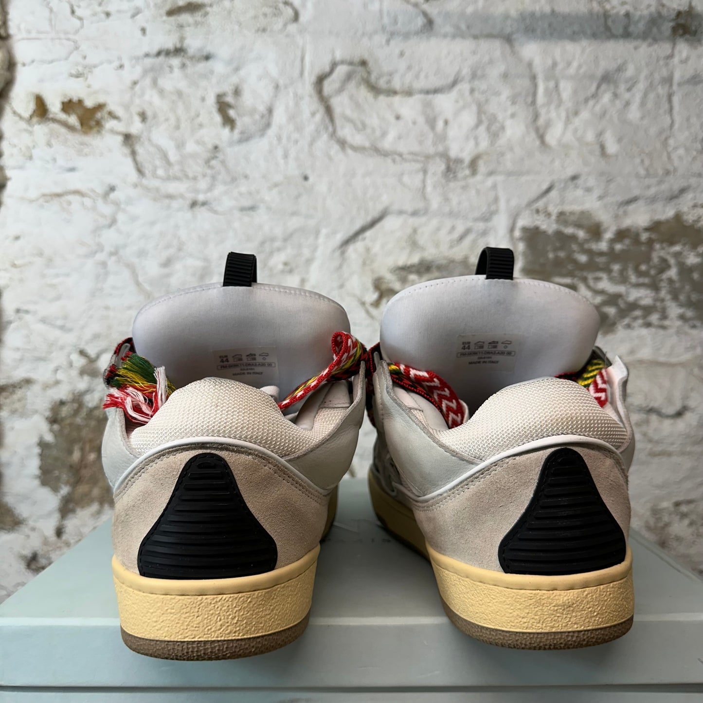 Lanvin Curb Multicolor Lace Grey Sneaker Sz 11 (44)