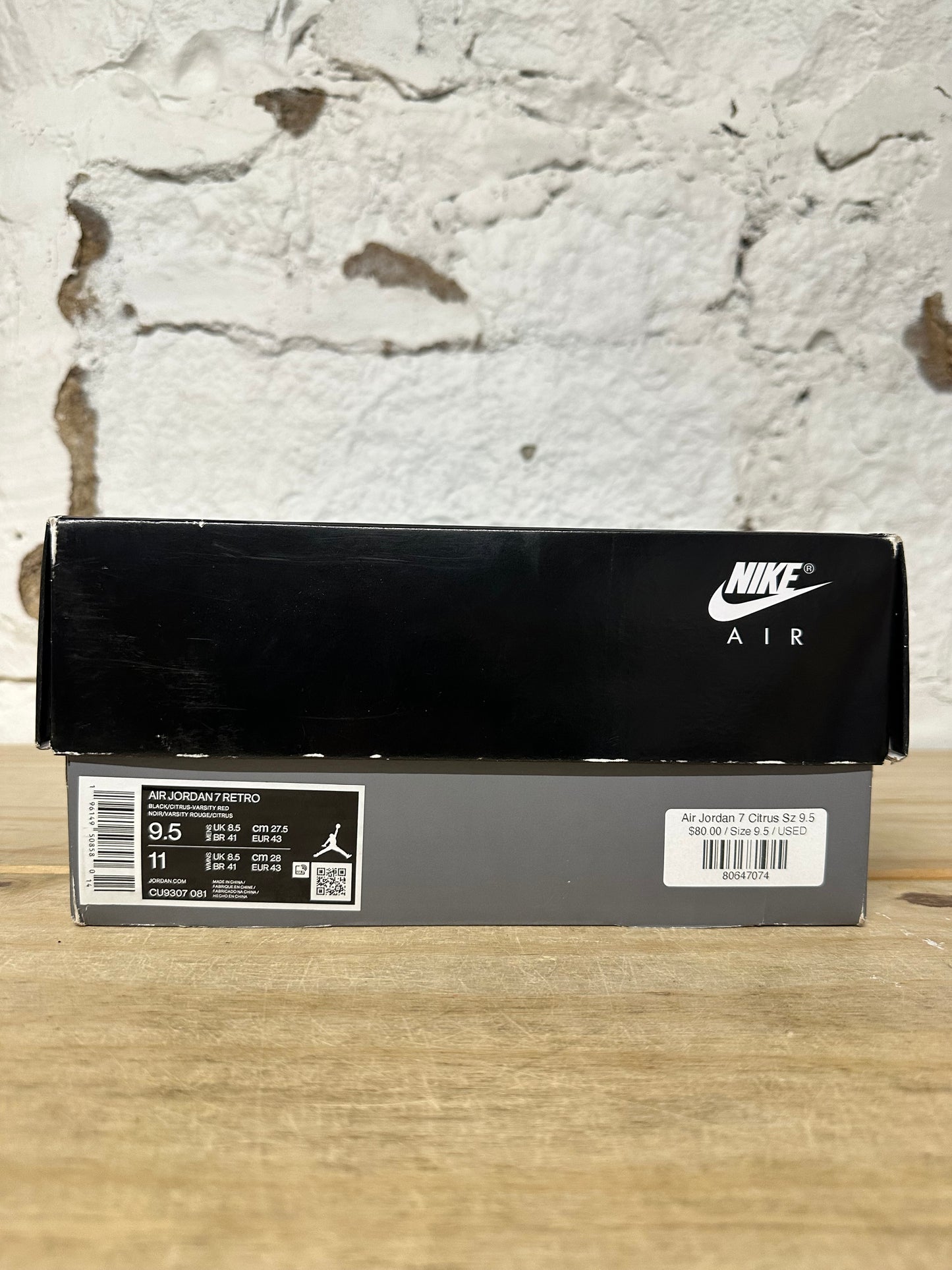 Air Jordan 7 Citrus Sz 9.5