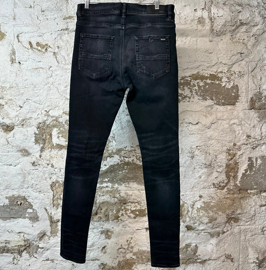 Amiri MX1 Brown Paisley Black Denim Jeans Sz 32