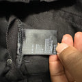 Amiri Black Suede Core Logo Black Denim Jeans Sz 28