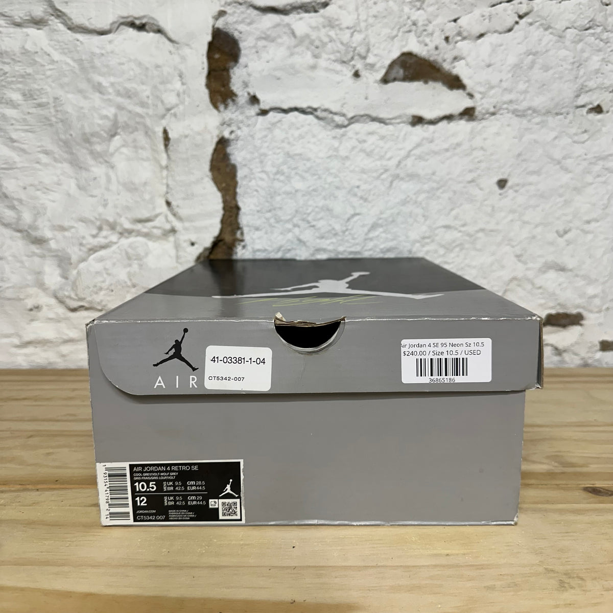 Air Jordan 4 95 Neon Sz 10.5