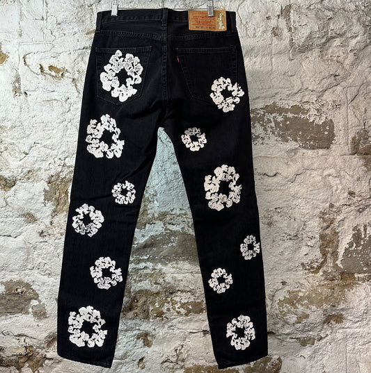 Denim Tears White CW Black Denim Jeans Sz 33